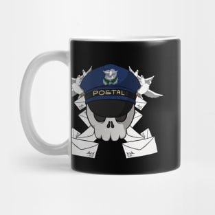 Postal crew Jolly Roger pirate flag (no caption) Mug